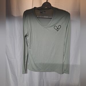 Pelagic Women's Light Gray Long Sleeve Tee